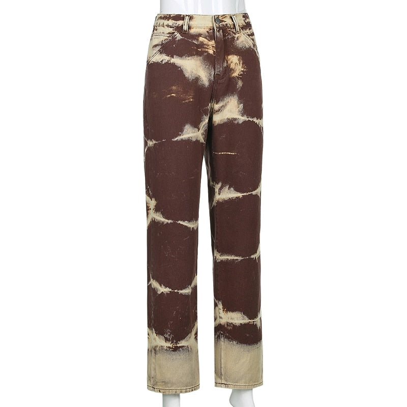 Tie Dye Y2K Skater Jeans by White Market