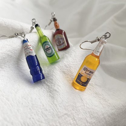 Tiny Beer Earrings by White Market