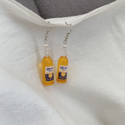 Tiny Beer Earrings by White Market