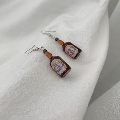 Tiny Beer Earrings by White Market