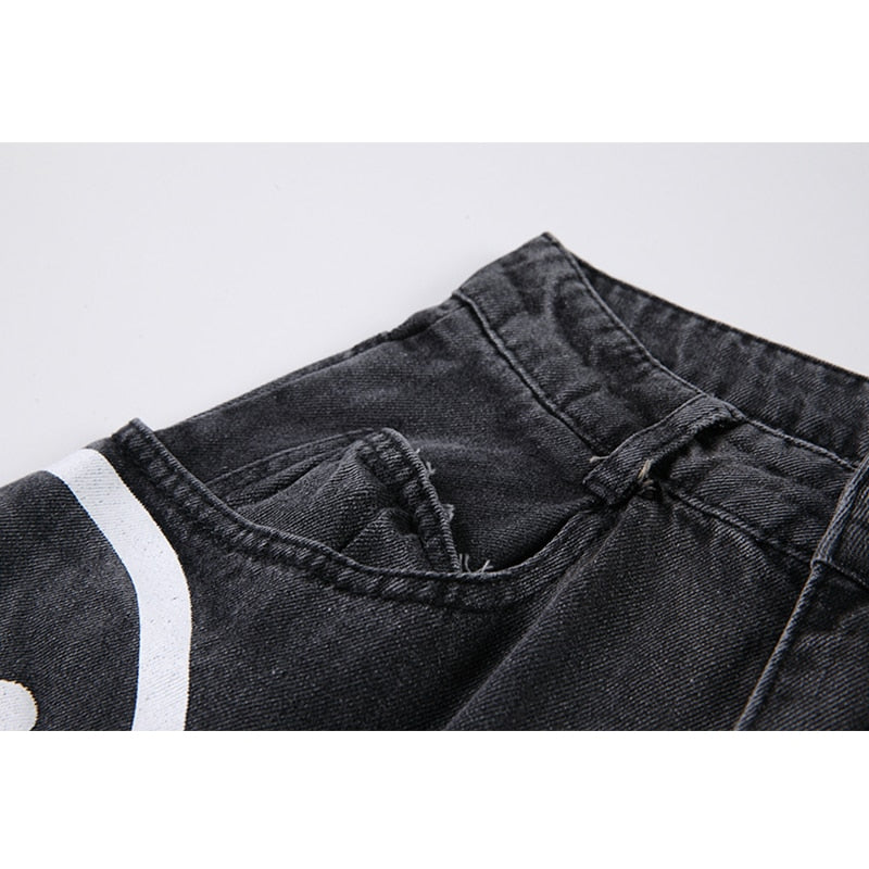 Wasted Happy Face Jeans by White Market