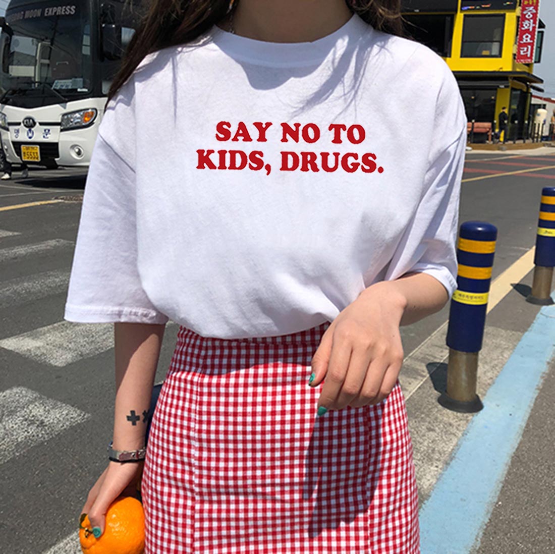 "Say No To Kids, Drugs" Tee by White Market