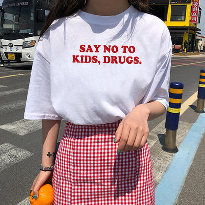 "Say No To Kids, Drugs" Tee by White Market