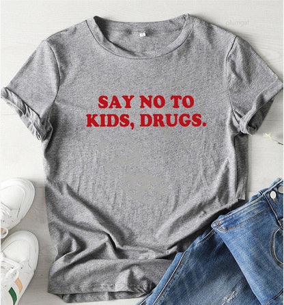 "Say No To Kids, Drugs" Tee by White Market