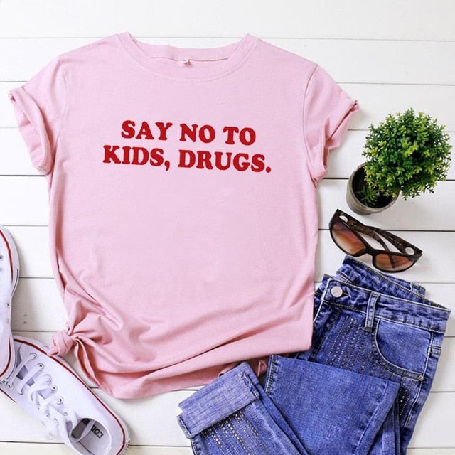 "Say No To Kids, Drugs" Tee by White Market