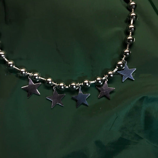 Stainless Steel Stars Necklace by White Market