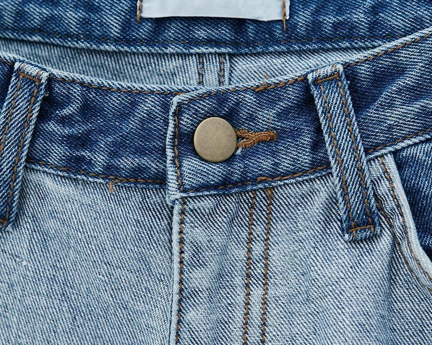 Two Tone Patchwork High Waisted Denim by White Market