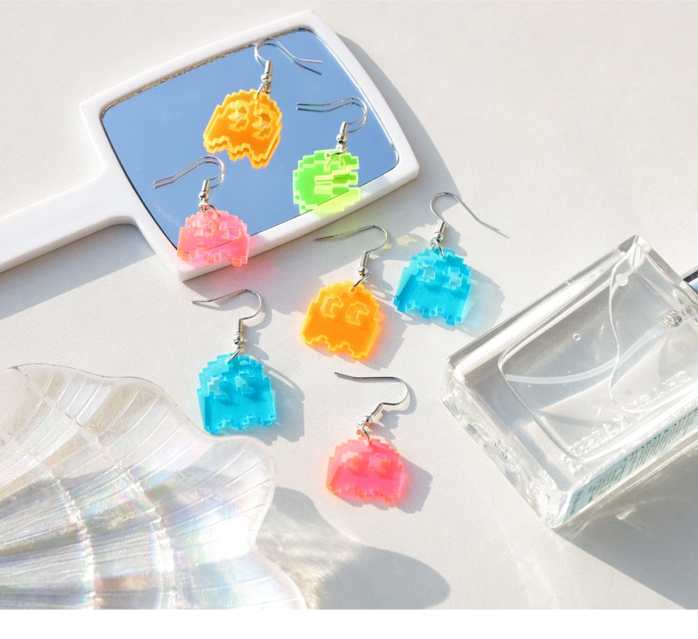 5 Piece Pac Man Earring Set by White Market