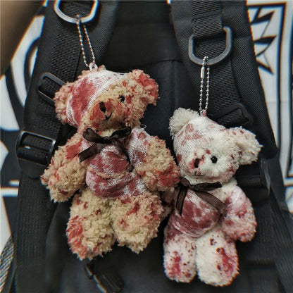 Bloody Teddy Bear Keychain by White Market