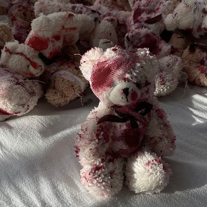 Bloody Teddy Bear Keychain by White Market