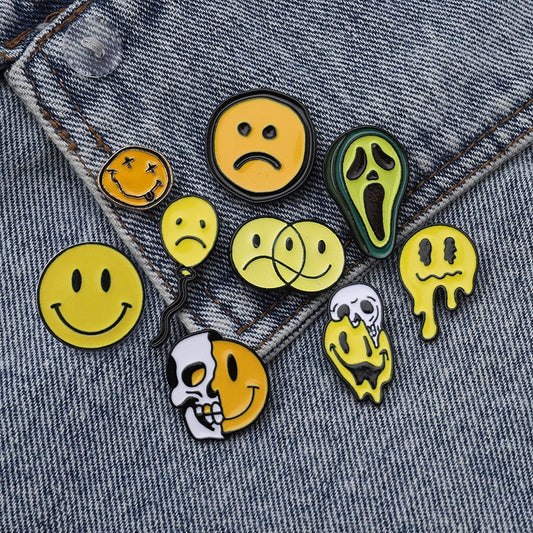 Happy Faces Pins by White Market