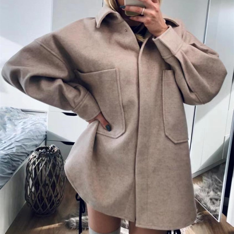 Oversized Wool Jacket by White Market