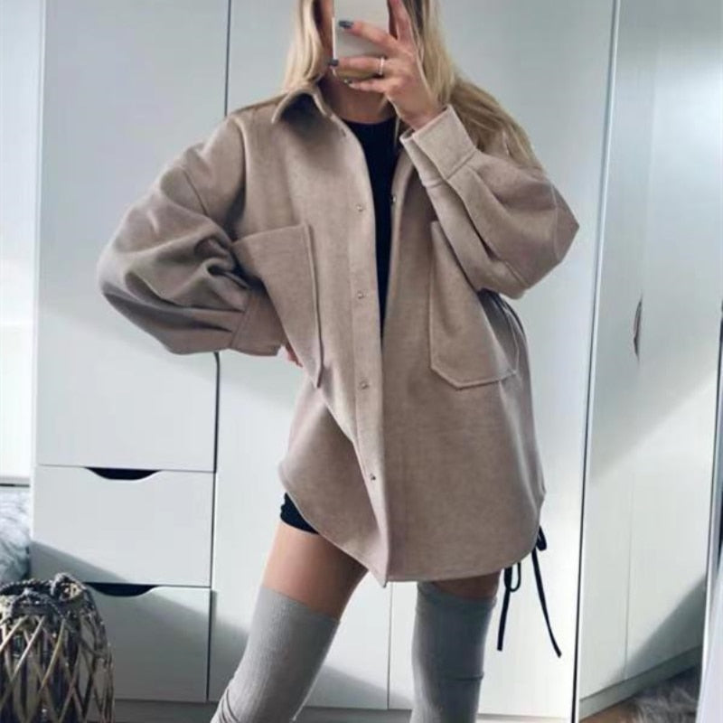 Oversized Wool Jacket by White Market