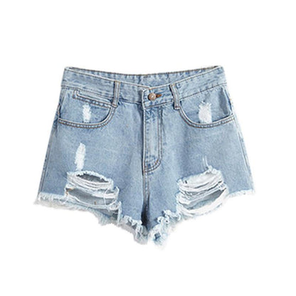 High Waist Denim Shorts by White Market