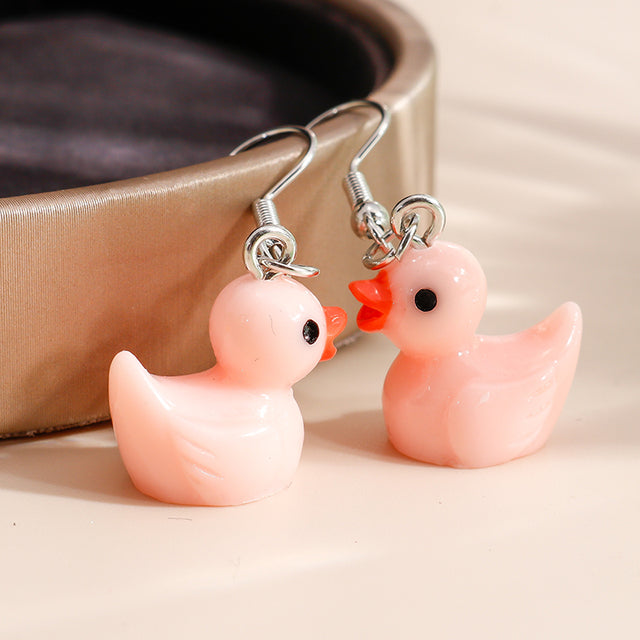 Yellow Rubber Duck Earring by White Market