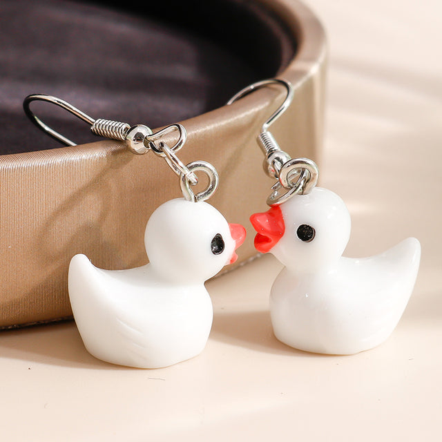 Yellow Rubber Duck Earring by White Market