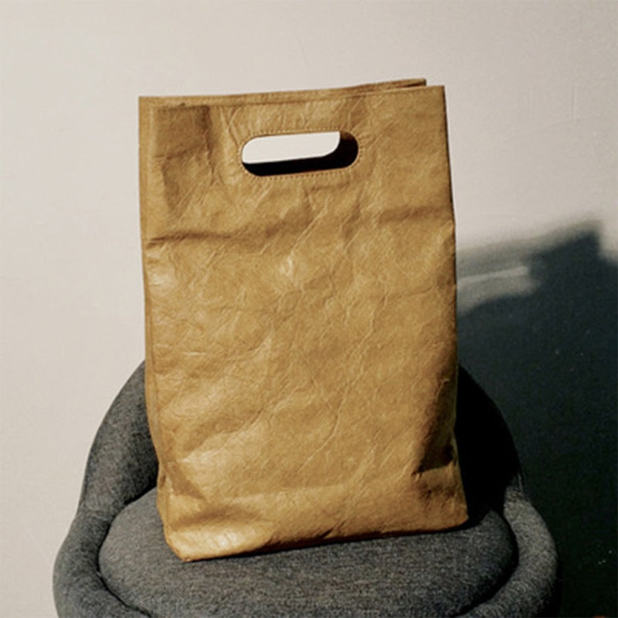 Vegan Leather "Paper" Bag by White Market