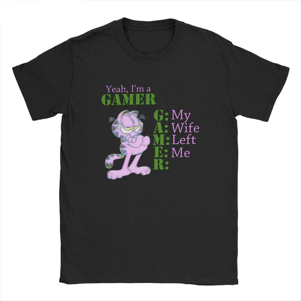 "Yeah I'm A Gamer" Garfield Tee by White Market