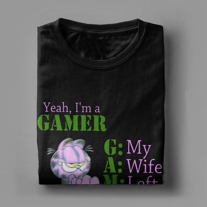 "Yeah I'm A Gamer" Garfield Tee by White Market