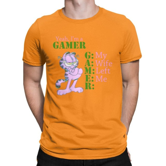 "Yeah I'm A Gamer" Garfield Tee by White Market