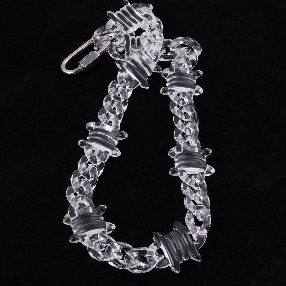 Transparent Acrylic Barbed Wire  Chain by White Market