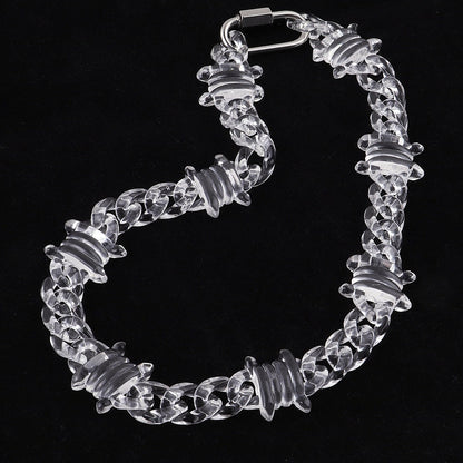 Transparent Acrylic Barbed Wire  Chain by White Market