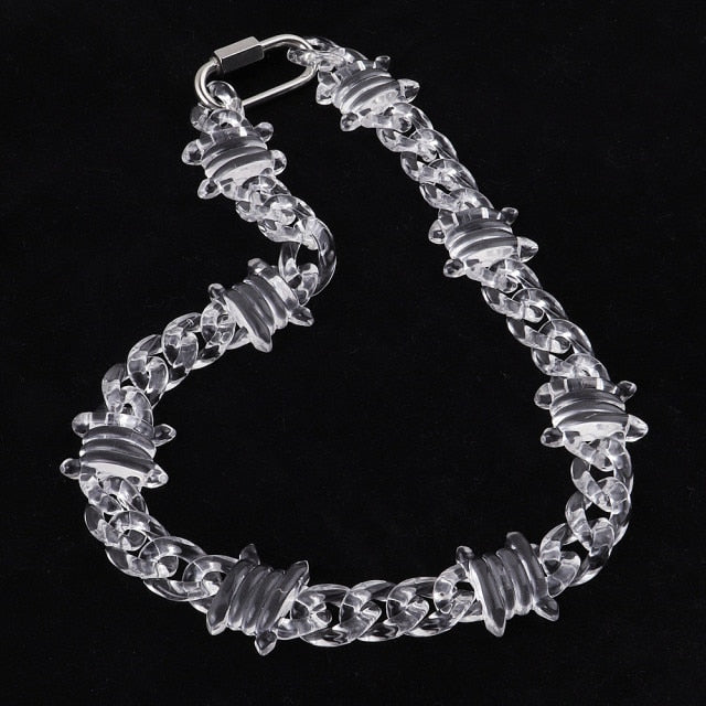 Transparent Acrylic Barbed Wire  Chain by White Market