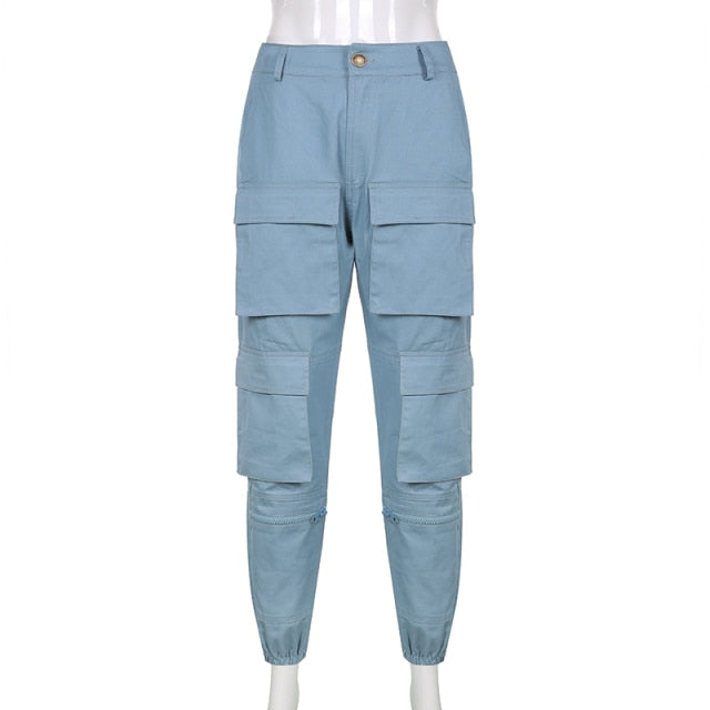 Safari Cargo High Waist Trousers by White Market