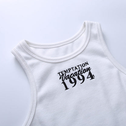 Temptation Vacation 1994 Ribbed Top by White Market