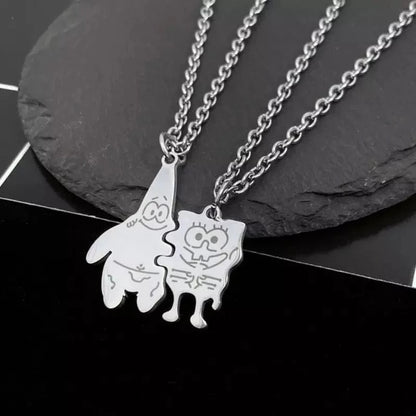 Spongebob Patrick Friendship Necklace by White Market