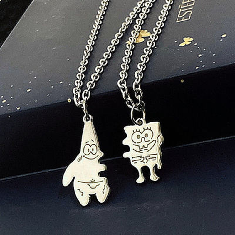 Spongebob Patrick Friendship Necklace by White Market