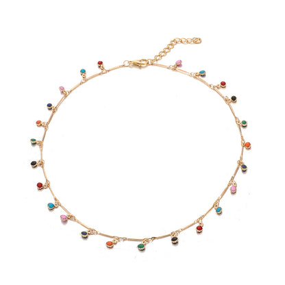 Rainbow Bead Necklace by White Market