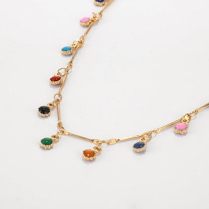 Rainbow Bead Necklace by White Market