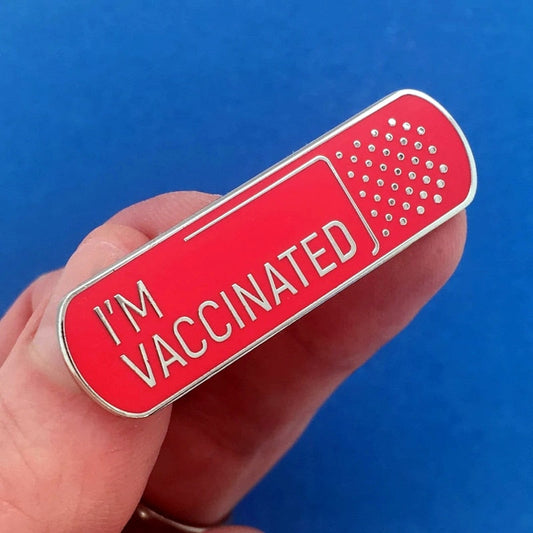 I'm Vaccinated Pin by White Market