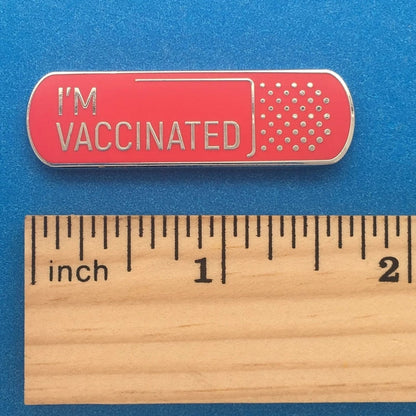 I'm Vaccinated Pin by White Market