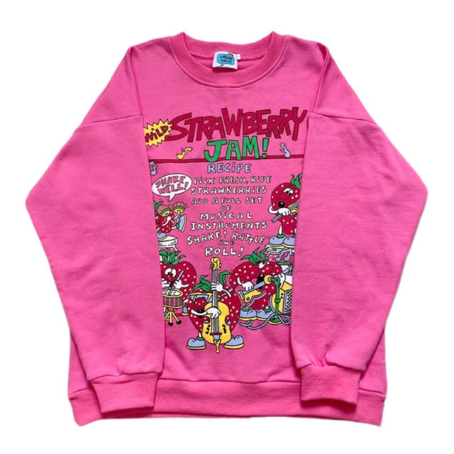 Strawberry Jam Pullover Sweater by White Market