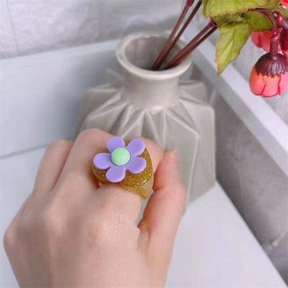 Resin Rainbow Ring by White Market