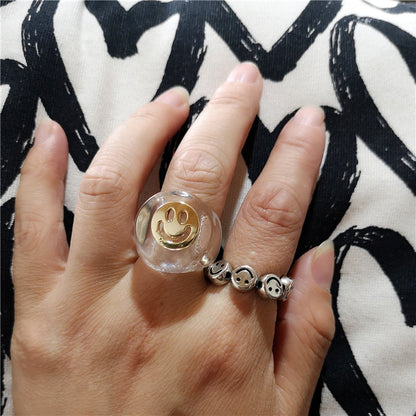 Happy Face Rings by White Market