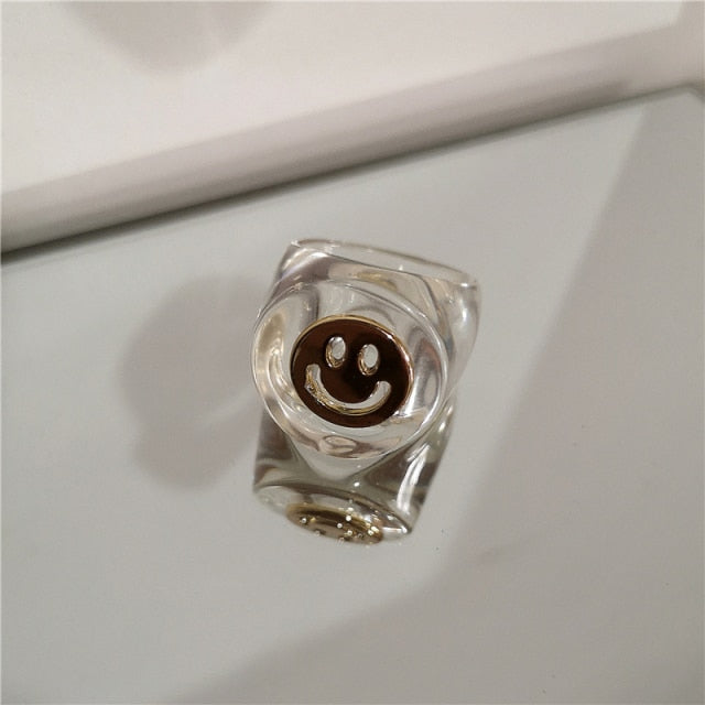 Happy Face Rings by White Market