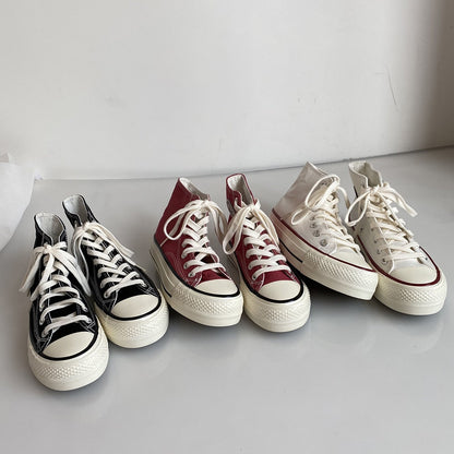 Platform Canvas Chuck Sneakers by White Market