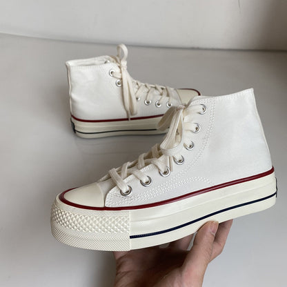 Platform Canvas Chuck Sneakers by White Market