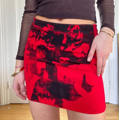 Vintage Rock Mini Skirt by White Market