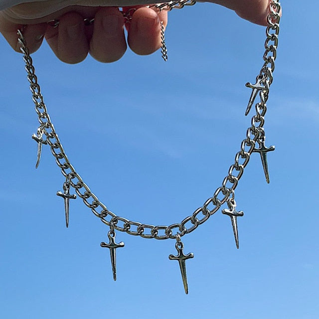 Dagger Necklace by White Market