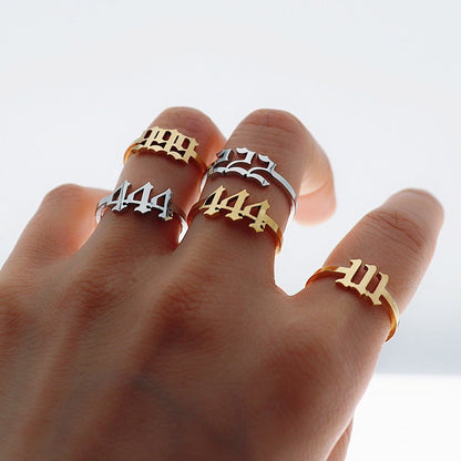 Lucky Angel Number Rings by White Market