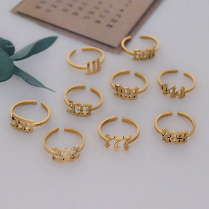 Lucky Angel Number Rings by White Market