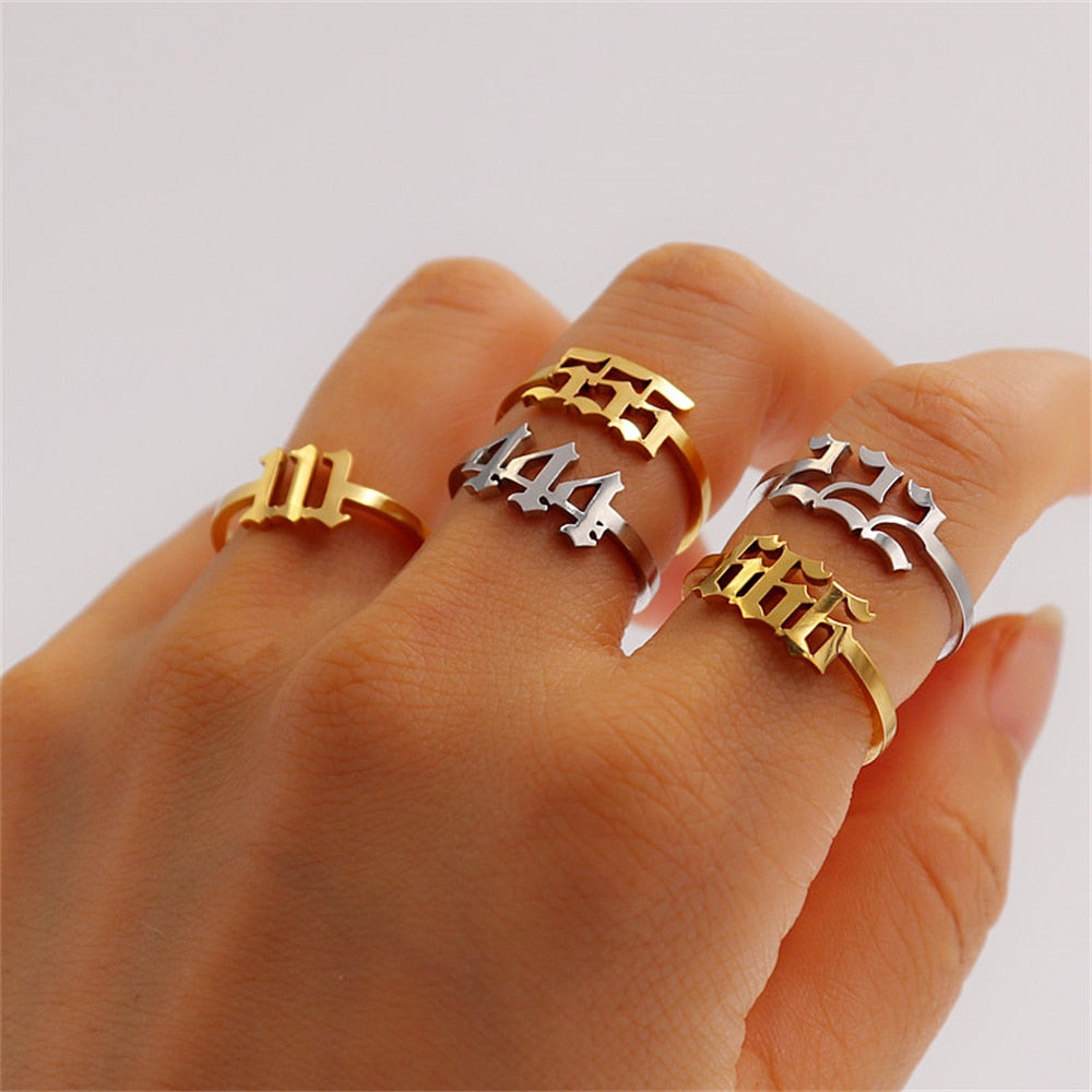 Lucky Angel Number Rings by White Market