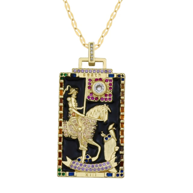 Diamond Tarot Card Necklaces by White Market