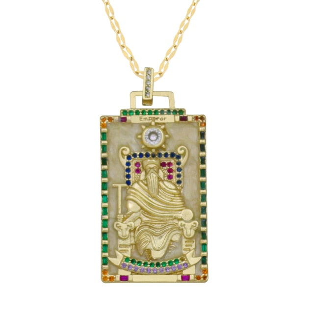 Diamond Tarot Card Necklaces by White Market