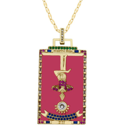 Diamond Tarot Card Necklaces by White Market