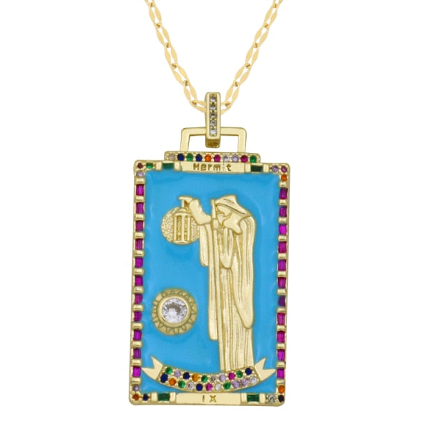 Diamond Tarot Card Necklaces by White Market